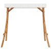 Rám pro zahradní houpačku se stříškou ohýbané dřevo úprava teak 313937