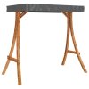 Rám pro zahradní houpačku se stříškou ohýbané dřevo úprava teak 313938