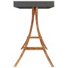 Rám pro zahradní houpačku se stříškou ohýbané dřevo úprava teak 313938