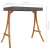 Rám pro zahradní houpačku se stříškou ohýbané dřevo úprava teak 313938