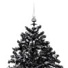 Sněžící vánoční stromek s deštníkovým stojanem černý 170 cm PVC 289933