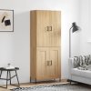 Skříň highboard dub sonoma 69,5 x 34 x 180 cm kompozitní dřevo 3195798