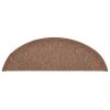 Kobercové nášlapy na schody 15 ks hnědé 56 x 17 x 3 cm 322366