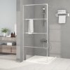 Sprchová zástěna walk-in stříbrná 90 x 195 cm čiré ESG sklo 152136