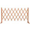 Zahradní trelážový plot oranžový 150 x 80 cm masivní jedle 314826