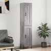 Skříň highboard šedá sonoma 34,5 x 34 x 180 cm kompozitní dřevo 3200463
