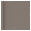Balkónová zástěna taupe 90 x 600 cm oxfordská látka 134991