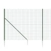 Drátěný plot s kotevními hroty zelený 1,4 x 10 m 154115