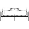 Rám rozkládací postele černý kovový 90 x 200 cm 324761