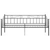 Rám postele bez matrace černý kov 90 x 200 cm 324773