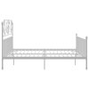 Rám postele bílý kov 200 x 200 cm 324860