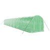 Skleník s ocelovým rámem zelený 36 m² 18 x 2 x 2 m 3188024