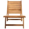 Zahradní lehátko masivní teak 316151