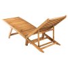 Zahradní lehátko masivní teak 316151