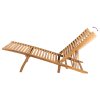 Zahradní lehátko masivní teak 316151