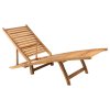 Zahradní lehátko masivní teak 316151
