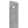 Plotové kotvy 2 ks stříbrné 8 x 6 x 60 cm pozinkovaná ocel 145296