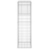 Gabionové sloupky 2 ks 40 x 40 x 140 cm železo 151263