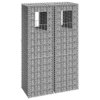 Gabionové sloupky 2 ks 40 x 40 x 140 cm železo 151263