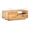 Konferenční stolek 90 x 50 x 35 cm masivní mangovníkové dřevo 320467