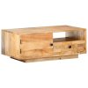 Konferenční stolek 90 x 50 x 35 cm masivní mangovníkové dřevo 320467
