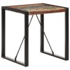 Jídelní stůl 70 x 70 x 75 cm masivní recyklované dřevo 321597