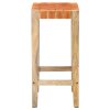 Barové stoličky 2 ks hnědé pravá kůže 75 cm 321830