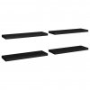 Plovoucí nástěnné police 4 ks černé 80 x 23,5 x 3,8 cm MDF 323837