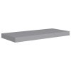 Plovoucí nástěnné police 4 ks šedé 60 x 23,5 x 3,8 cm MDF 323855