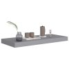 Plovoucí nástěnné police 4 ks šedé 60 x 23,5 x 3,8 cm MDF 323855