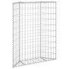Trapézový gabionový vyvýšený záhon pozinkovaná ocel 80x20x100cm 145652
