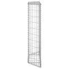 Trapézový gabionový vyvýšený záhon pozinkovaná ocel 80x20x100cm 145652