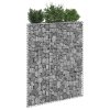 Trapézový gabionový vyvýšený záhon pozinkovaná ocel 80x20x100cm 145652
