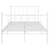 Rám postele bílý kov 120 x 200 cm 324953