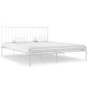 Rám postele bílý kov 180 x 200 cm 325025