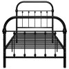 Rám postele černý kov 100 x 200 cm 284499