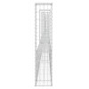 Gabionový koš ve tvaru U se 6 sloupky železo 620 x 20 x 100 cm 151279