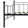 Rám denní postele černý kov 90 x 200 cm 284669