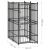 Venkovní psí kotec ocel 1,84 m² 171472