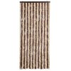 Závěs proti hmyzu béžový a světle hnědý 90 x 220 cm Chenille 240571