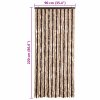 Závěs proti hmyzu béžový a světle hnědý 90 x 220 cm Chenille 240571