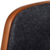 Barové stoličky 2 ks ohýbané dřevo a textil 241056