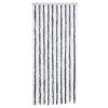 Závěs proti hmyzu šedý a bílý 90 x 220 cm Chenille 241224