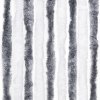 Závěs proti hmyzu šedý a bílý 100 x 220 cm Chenille 241225