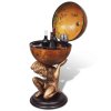 Glóbusový bar stojan na víno design Atlas 42 x 42 x 85 cm 241958