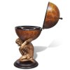 Glóbusový bar stojan na víno design Atlas 42 x 42 x 85 cm 241958