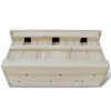 Ptačí budka pro špačky 2 ks 44 x 15,5 x 21,5 cm dřevo 276008