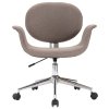 Otočná jídelní židle taupe textil 287396