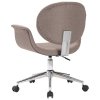 Otočná jídelní židle taupe textil 287396