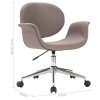 Otočná jídelní židle taupe textil 287396